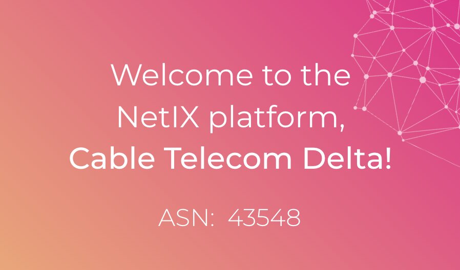 Bem vindo à plataforma NetIX, Cable Telecom Delta!