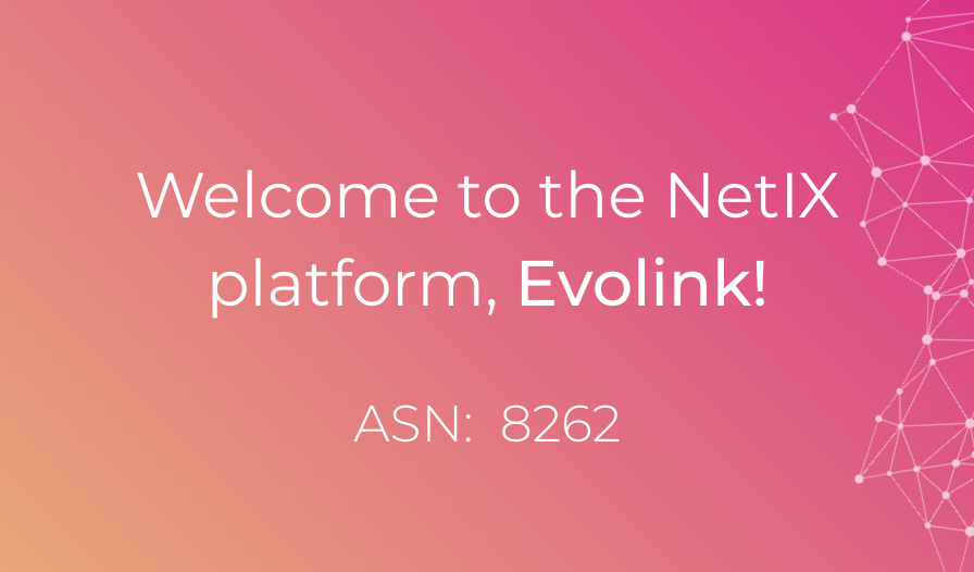 Bem vindo à plataforma NetIX, Evolink!