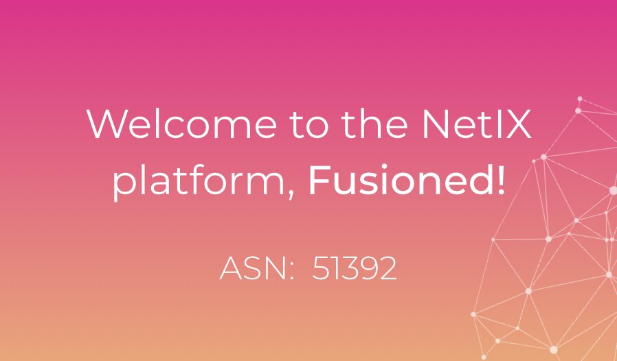 Bem vindo à plataforma NetIX, Fusioned!