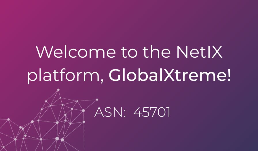 Bem vindo à plataforma NetIX, GlobalXtreme!