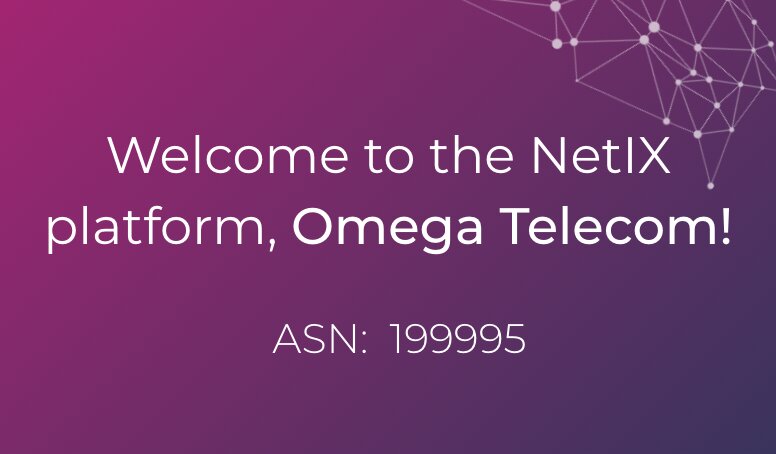 Welcome to the NetIX platform, Omega Telecom!