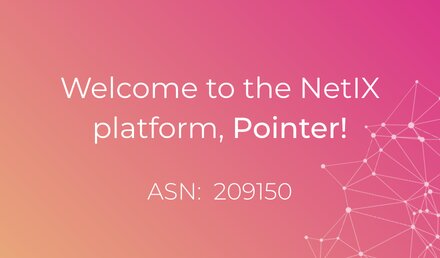 Welcome to the NetIX platform, Pointer!