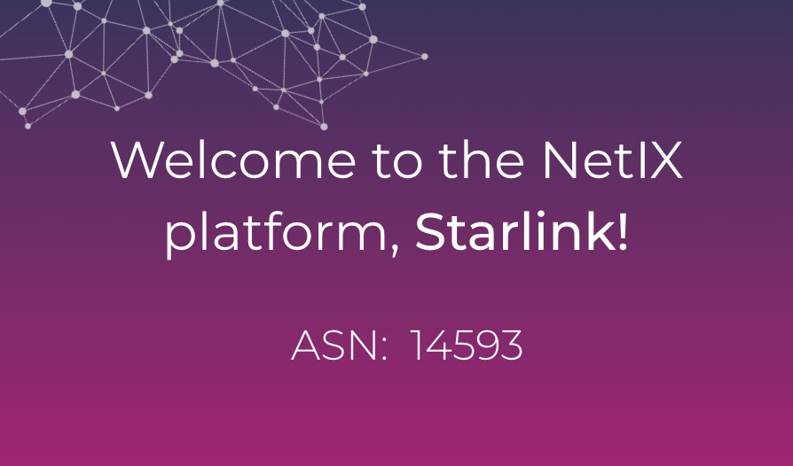 Bem vindo à plataforma NetIX, Starlink!