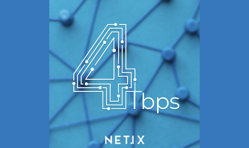 NetIX saúda um novo recorde de tráfego de 4 Tbps em sua rede