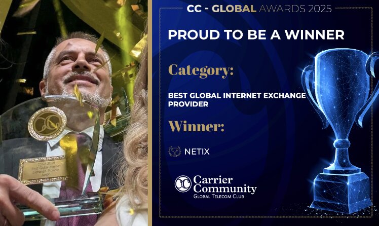 NetIX Named Best Global Internet Exchange Provider for 2025